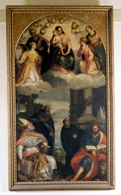 2. Madonna & Child in Glory, with Saints. Attributed to Carletto Cagliari. Reproduced with kind permission of Venezia, Fondazione Giorgio Cini, Istituto di Storia dell'Arte.