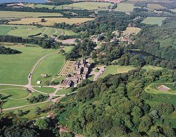 Aerial view of Margam Park