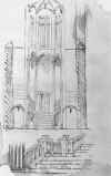 Drawing of Staircase Hall, by Thomas Hopper Drawing of Staircase Hall, by Thomas Hopper