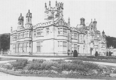 The Castle in its heyday, showing the Terrace, South and West Fronts, c:1900