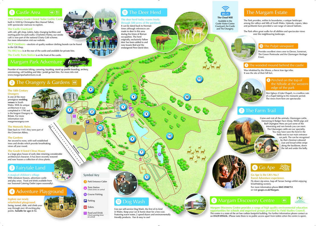 Margam Park Visitors Guide Map 2021 V2 3